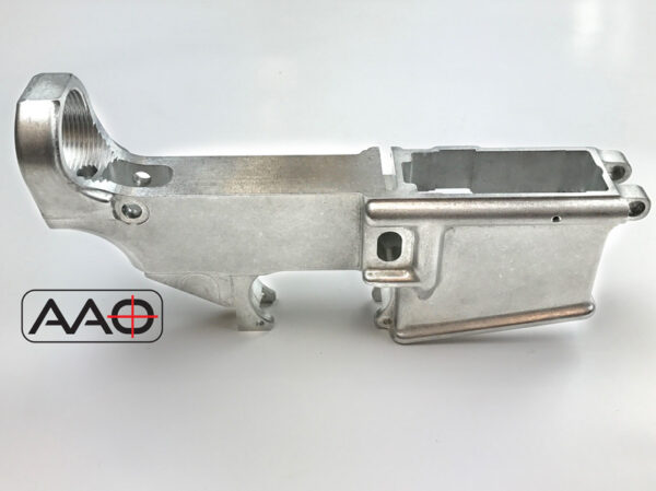 AAO - 80% - .223/5.56 Standard Magazine Mil-Spec AR15 Lower Receiver Flat Front - Raw (A15-80)