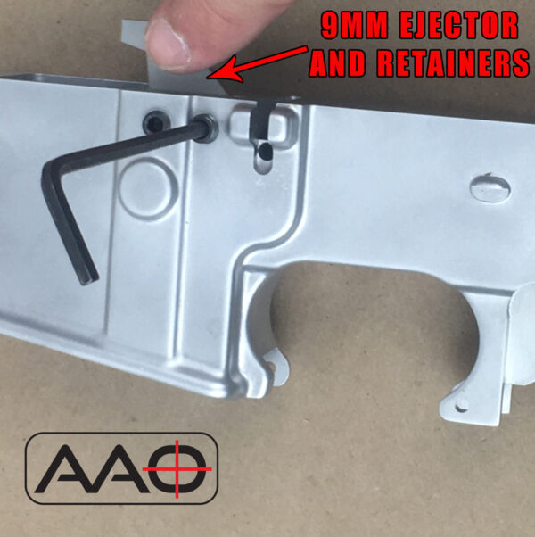 9mm Magazine Ejector and twin retainers - AAO Lower.