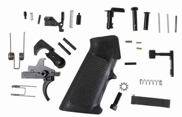 AR15 Lower Parts Kit - LPK - LRPK - Mil-Spec
Everything that you need to turn your stripped AR9/AR40/AR15 Lower into a fully functional unit.

Our LRPK is the perfect way to finish off your build.   All of our parts are Mil-Spec and built to the highest standards.