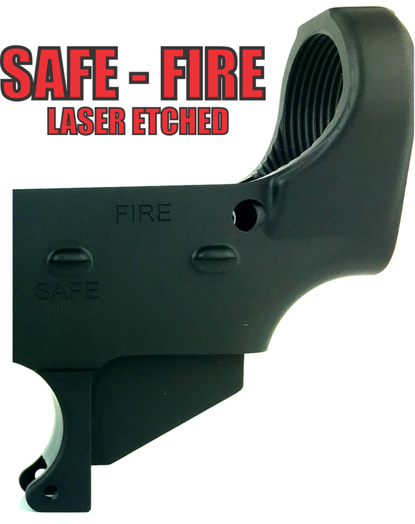 Laser engrave safe/fire markings