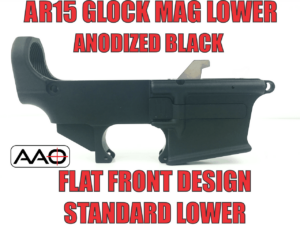 AR15/AR9/40/357sig Standard Lower Anodized Black. This lower does not feature a LRBHO.